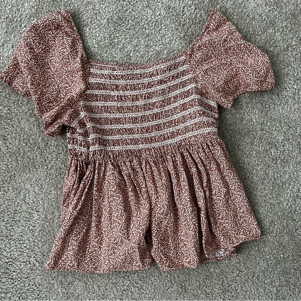Floral Ruffled Top